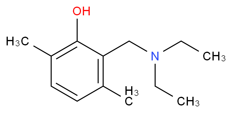 2-(N,N-DIETHYLAMINOMETHYL)-3,6-DIMETHYLPHENOL_Molecular_structure_CAS_6630-03-1)