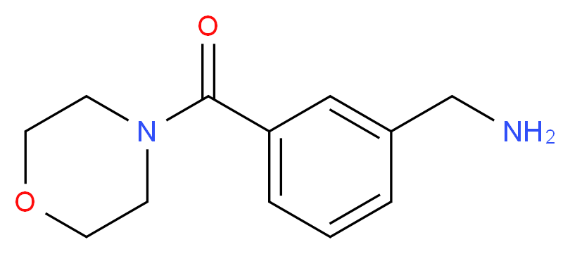 [3-(morpholin-4-ylcarbonyl)phenyl]methanamine_Molecular_structure_CAS_)