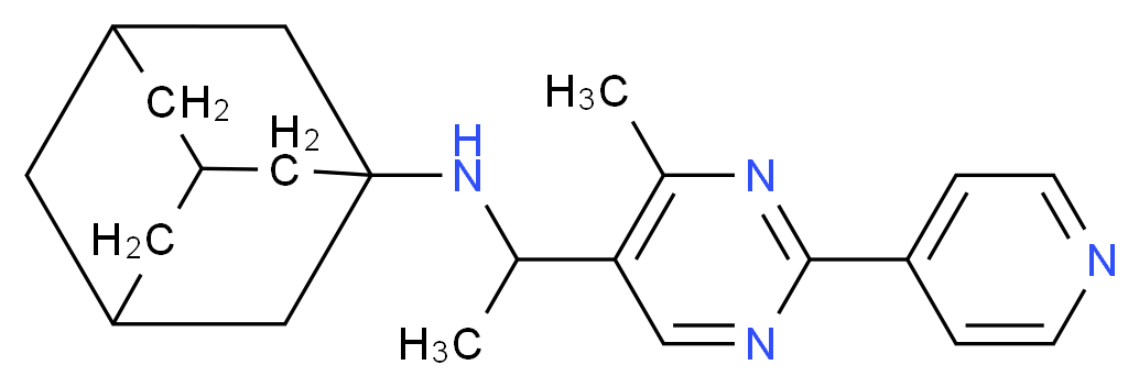 1-adamantyl{1-[4-methyl-2-(4-pyridinyl)-5-pyrimidinyl]ethyl}amine_Molecular_structure_CAS_)