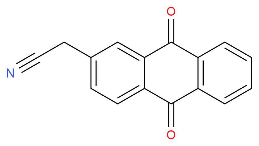2-(9,10-Dioxo-9,10-dihydro-2-anthracenyl)-acetonitrile_Molecular_structure_CAS_)