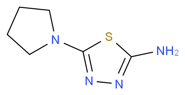 5-pyrrolidin-1-yl-1,3,4-thiadiazol-2-amine_Molecular_structure_CAS_71125-45-6)