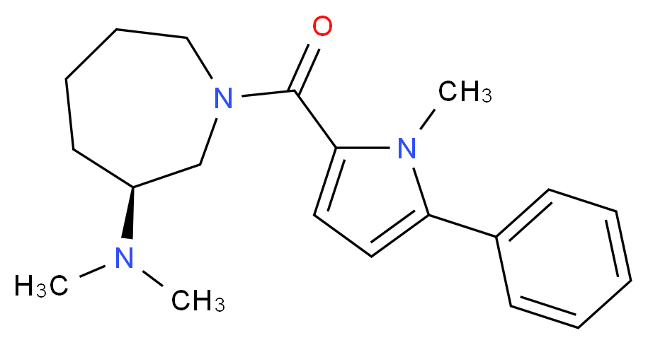 (3S)-N,N-dimethyl-1-[(1-methyl-5-phenyl-1H-pyrrol-2-yl)carbonyl]azepan-3-amine_Molecular_structure_CAS_)