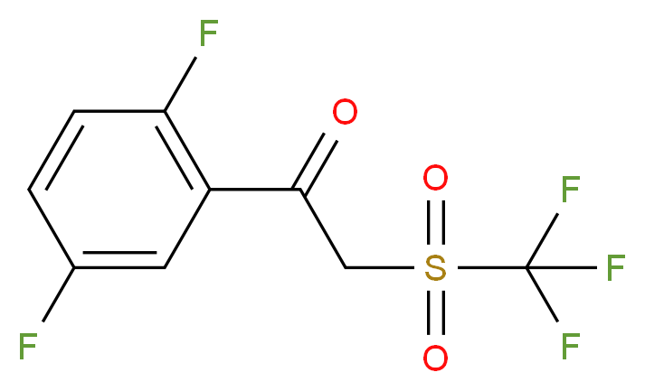 2',5'-Difluoro-2-(trifluoromethylsulphonyl)acetophenone_Molecular_structure_CAS_)