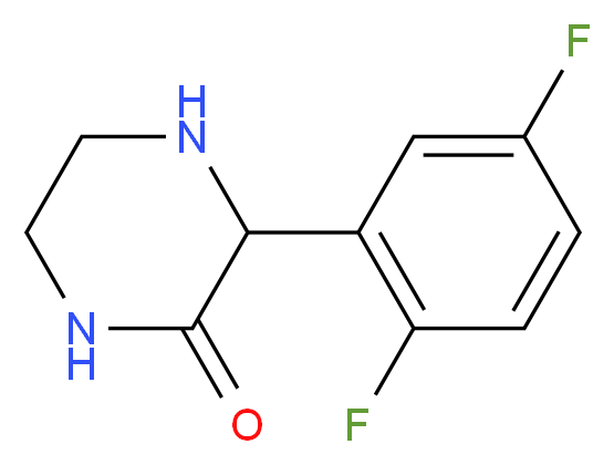 3-(2,5-DIFLUORO-PHENYL)-PIPERAZIN-2-ONE_Molecular_structure_CAS_)