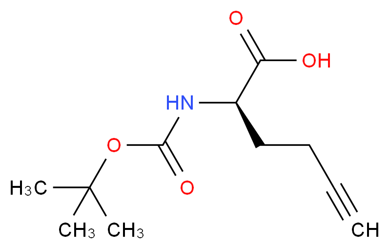 (R)-2-(Boc-amino)-5-hexynoic acid_Molecular_structure_CAS_1217464-82-8)