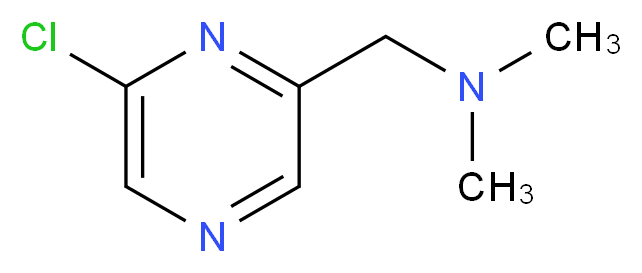 1-(6-chloro-2-pyrazinyl)-N,N-dimethylmethanamine_Molecular_structure_CAS_)