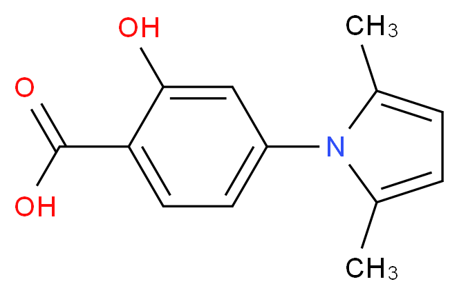 4-(2,5-Dimethyl-pyrrol-1-yl)-2-hydroxy-benzoic acid_Molecular_structure_CAS_5987-00-8)