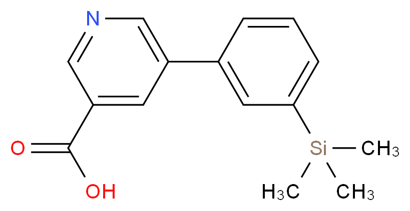 5-[3-(TRIMETHYLSILYL)PHENYL]PYRIDINE-3-CARBOXYLIC ACID_Molecular_structure_CAS_)