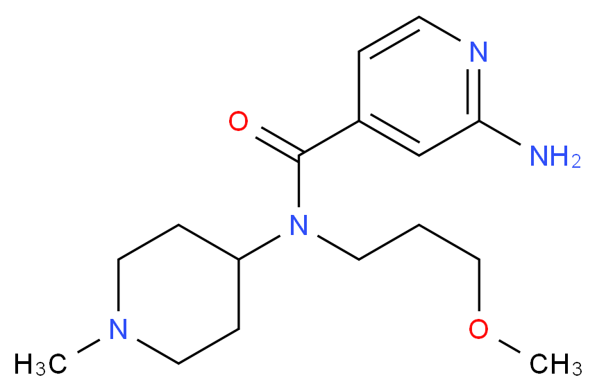 2-amino-N-(3-methoxypropyl)-N-(1-methyl-4-piperidinyl)isonicotinamide_Molecular_structure_CAS_)
