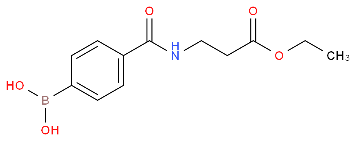 4-[(3-ETHOXY-3-OXOPROPYL)CARBAMOYL]BENZENEBORONIC ACID_Molecular_structure_CAS_850568-19-3)