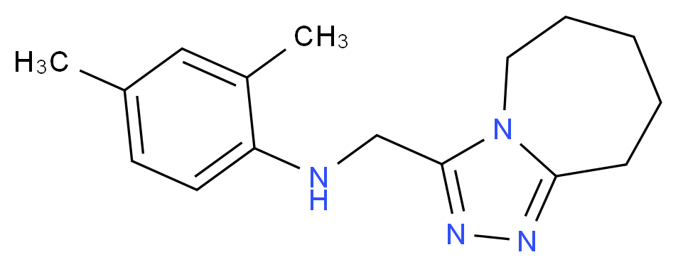 (2,4-Dimethyl-phenyl)-(6,7,8,9-tetrahydro-5H-[1,2,4]triazolo[4,3-a]azepin-3-ylmethyl)-amine_Molecular_structure_CAS_)
