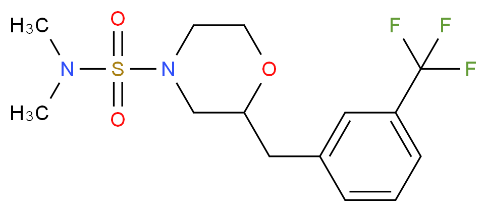 N,N-dimethyl-2-[3-(trifluoromethyl)benzyl]-4-morpholinesulfonamide_Molecular_structure_CAS_)