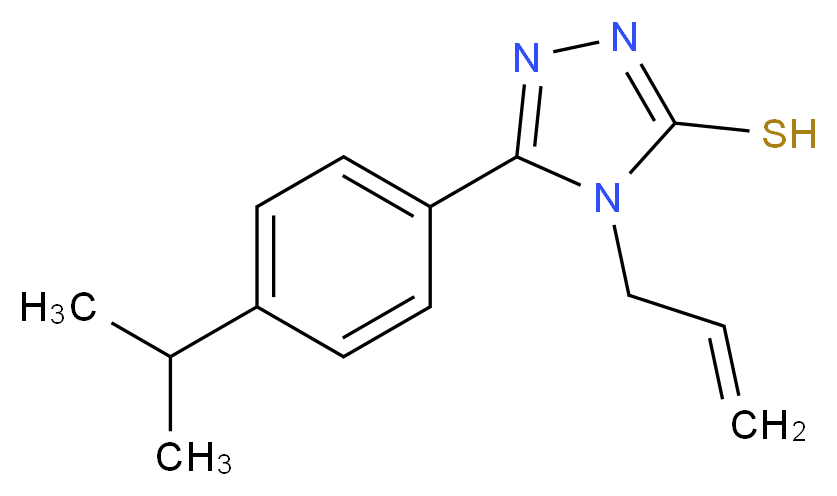 4-Allyl-5-(4-isopropylphenyl)-4H-1,2,4-triazole-3-thiol_Molecular_structure_CAS_)