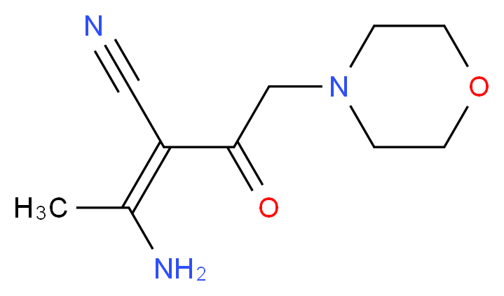 3-Amino-2-(2-morpholin-4-yl-acetyl)-but-2-enenitrile_Molecular_structure_CAS_)