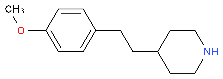 4-[2-(4-Methoxy-phenyl)-ethyl]-piperidine_Molecular_structure_CAS_)