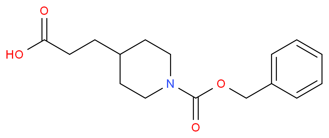 3-(1-((Benzyloxy)carbonyl)piperidin-4-yl)propanoic acid_Molecular_structure_CAS_63845-33-0)