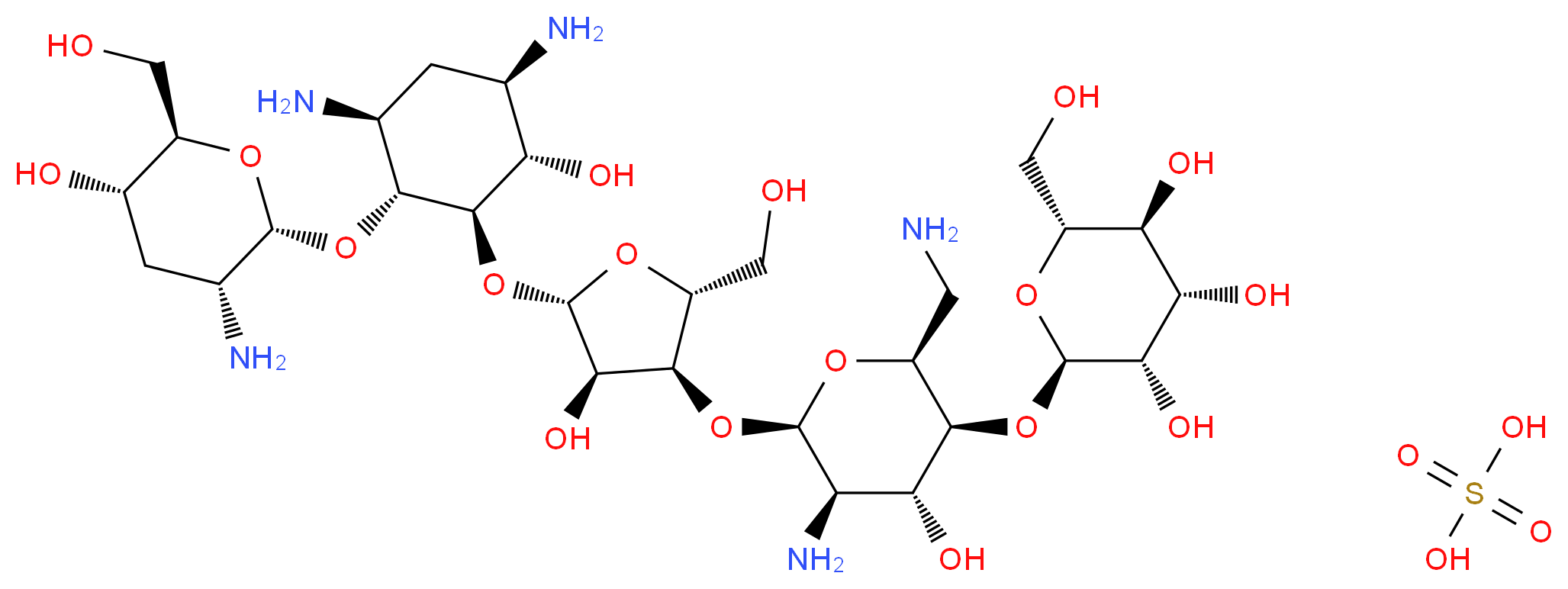 Lividomycin A sulfate salt_Molecular_structure_CAS_54911-32-9)