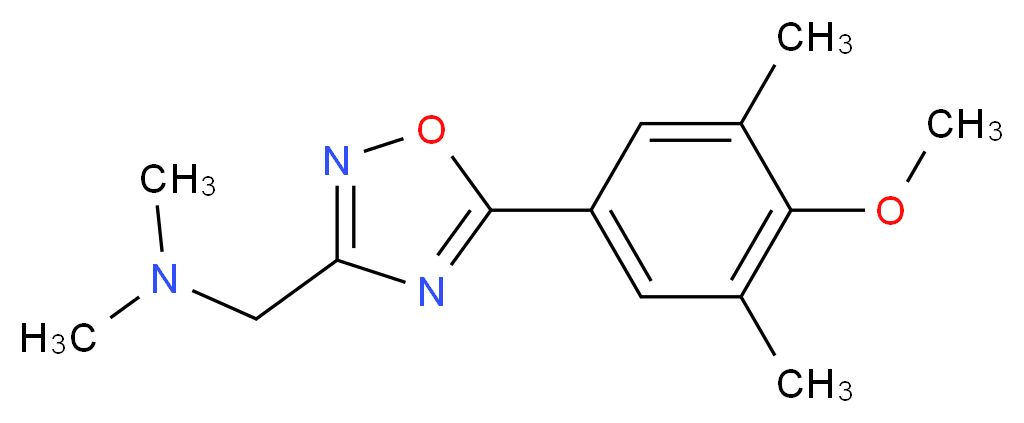 1-[5-(4-methoxy-3,5-dimethylphenyl)-1,2,4-oxadiazol-3-yl]-N,N-dimethylmethanamine_Molecular_structure_CAS_)