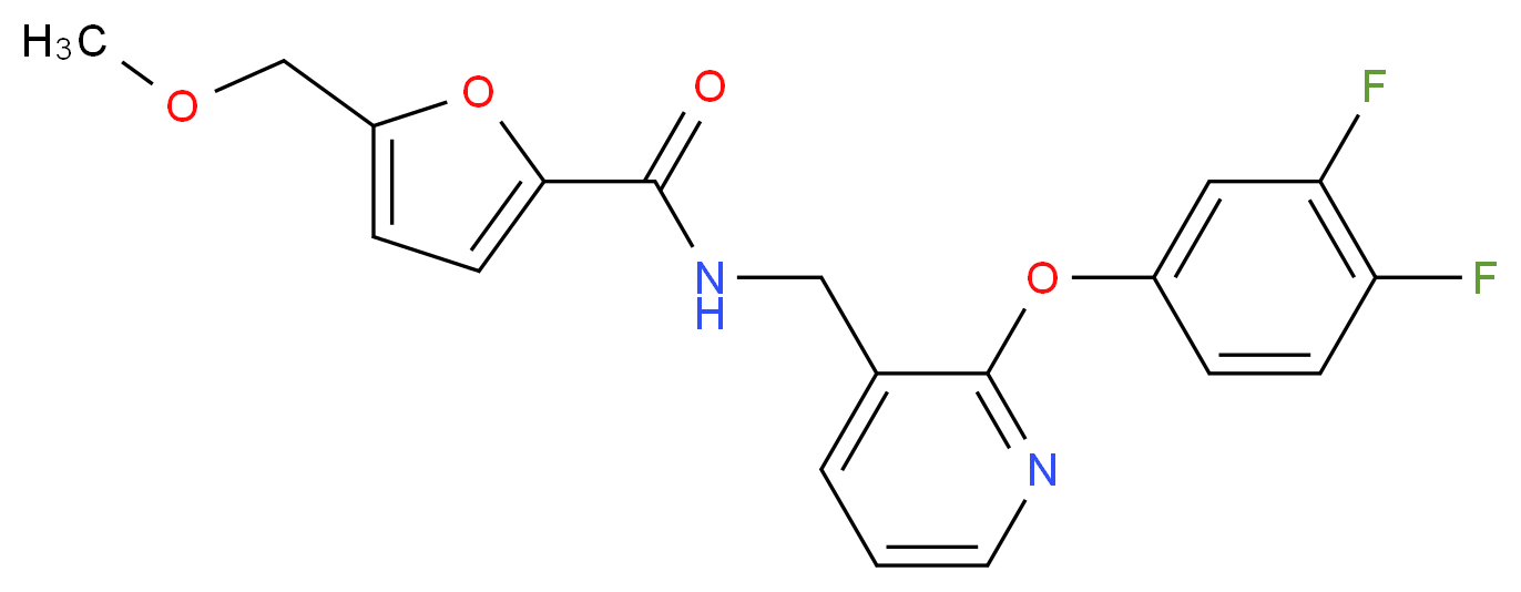 N-{[2-(3,4-difluorophenoxy)-3-pyridinyl]methyl}-5-(methoxymethyl)-2-furamide_Molecular_structure_CAS_)