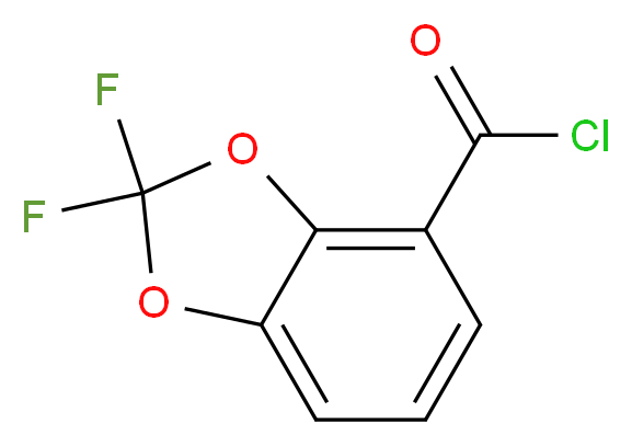 2,2-Difluoro-1,3-benzodioxole-4-carbonyl chloride_Molecular_structure_CAS_143096-86-0)
