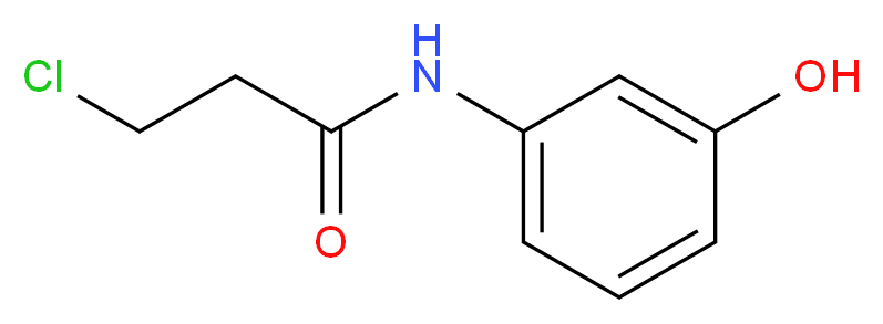 3-chloro-N-(3-hydroxyphenyl)propanamide_Molecular_structure_CAS_50297-40-0)
