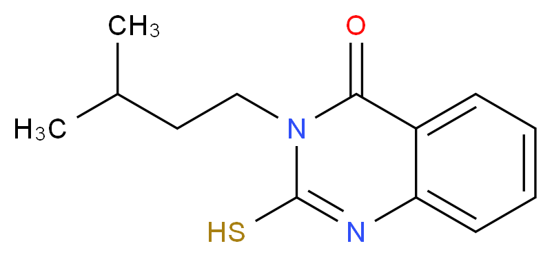 2-mercapto-3-(3-methylbutyl)quinazolin-4(3H)-one_Molecular_structure_CAS_)