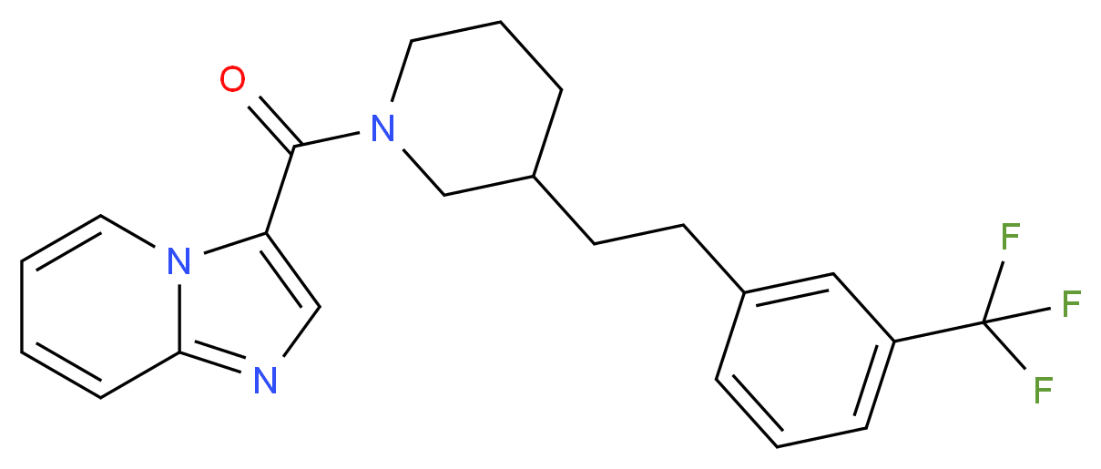 3-[(3-{2-[3-(trifluoromethyl)phenyl]ethyl}-1-piperidinyl)carbonyl]imidazo[1,2-a]pyridine_Molecular_structure_CAS_)
