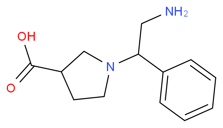 1-(2-AMINO-1-PHENYL-ETHYL)-PYRROLIDINE-3-CARBOXYLIC ACID_Molecular_structure_CAS_886364-11-0)
