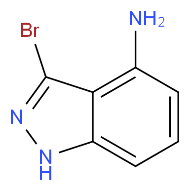 3-Bromo-1H-indazol-4-amine_Molecular_structure_CAS_885521-25-5)