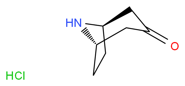 (1S,5R)-8-Azabicyclo[3.2.1]octan-3-one hydrochloride_Molecular_structure_CAS_25602-68-0)