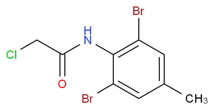 N1-(2,6-dibromo-4-methylphenyl)-2-chloroacetamide_Molecular_structure_CAS_)