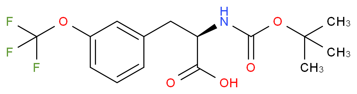 (2R)-2-[(TERT-BUTOXY)CARBONYLAMINO]-3-[3-(TRIFLUOROMETHOXY)PHENYL]PROPANOIC ACID_Molecular_structure_CAS_1213920-25-2)
