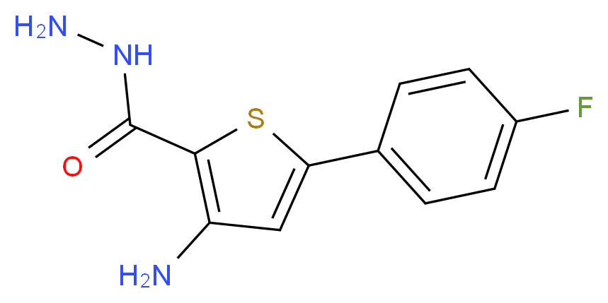 3-amino-5-(4-fluorophenyl)thiophene-2-carbohydrazide_Molecular_structure_CAS_)
