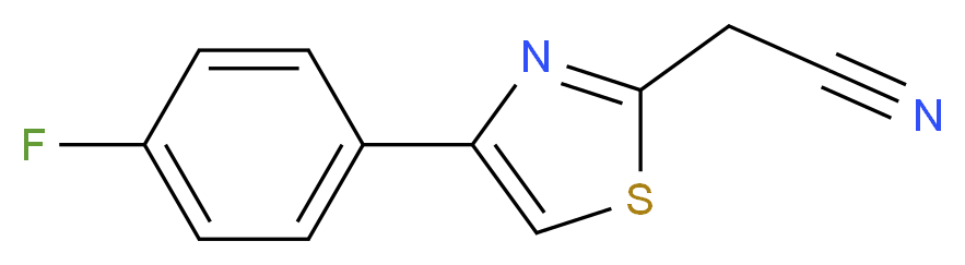 [4-(4-fluorophenyl)-1,3-thiazol-2-yl]acetonitrile_Molecular_structure_CAS_342405-40-7)