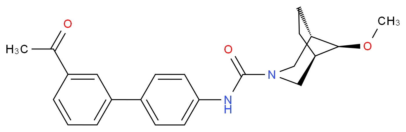 (8-syn)-N-(3'-acetylbiphenyl-4-yl)-8-methoxy-3-azabicyclo[3.2.1]octane-3-carboxamide_Molecular_structure_CAS_)