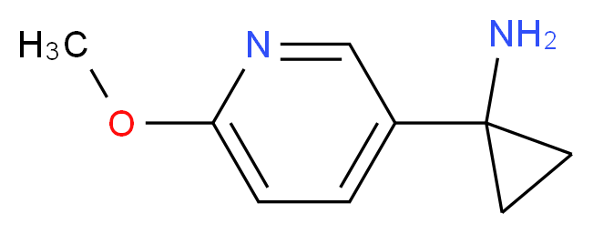 1-(6-Methoxypyridin-3-yl)cyclopropanamine_Molecular_structure_CAS_1060806-98-5)
