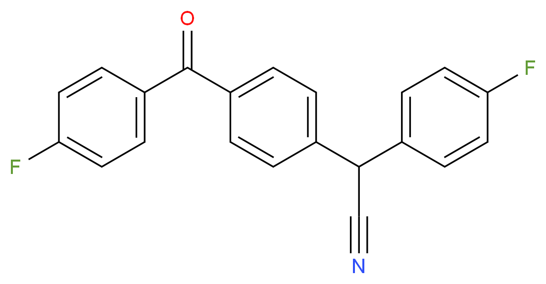 2-[4-(4-Fluorobenzoyl)phenyl]-2-(4-fluorophenyl)acetonitrile 97%_Molecular_structure_CAS_)