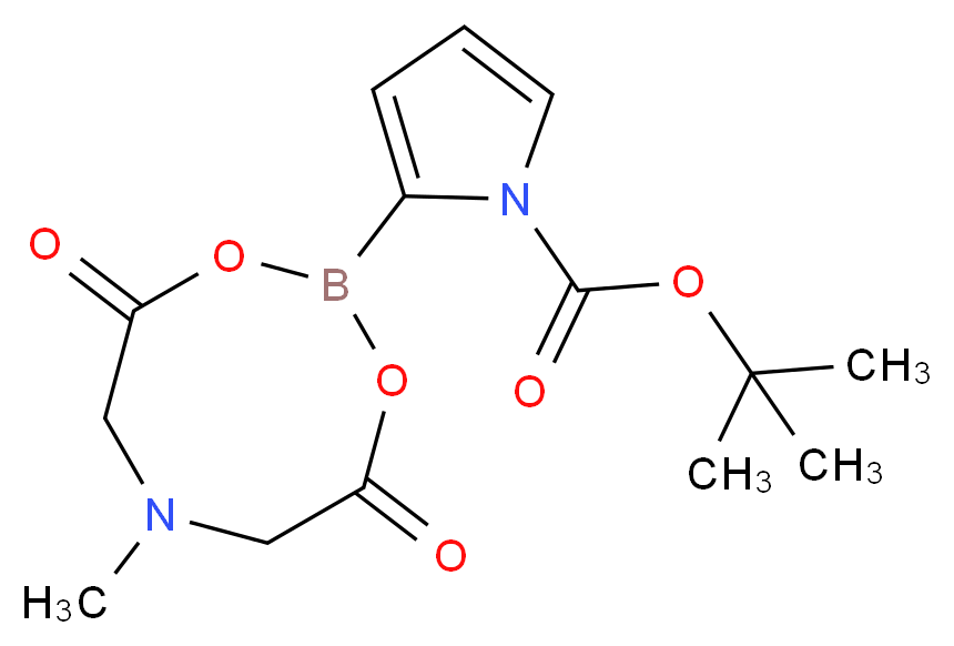 N-Boc-pyrrole-2-boronic acid MIDA ester_Molecular_structure_CAS_1158984-94-1)