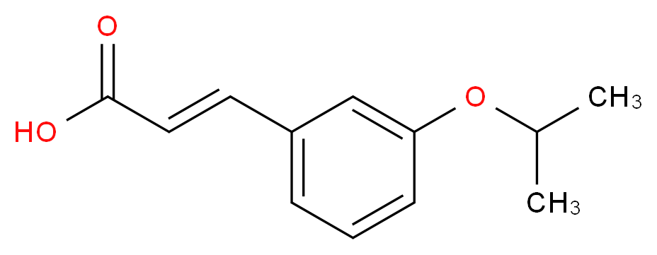 3-[3-(propan-2-yloxy)phenyl]prop-2-enoic acid_Molecular_structure_CAS_)