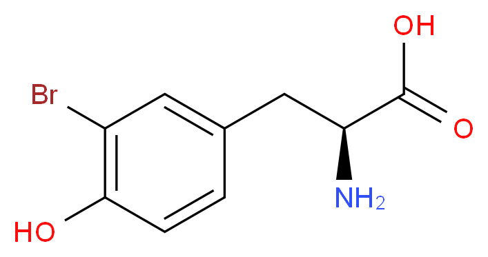 (S)-2-Amino-3-(3-bromo-4-hydroxyphenyl)propanoic acid_Molecular_structure_CAS_38739-13-8)