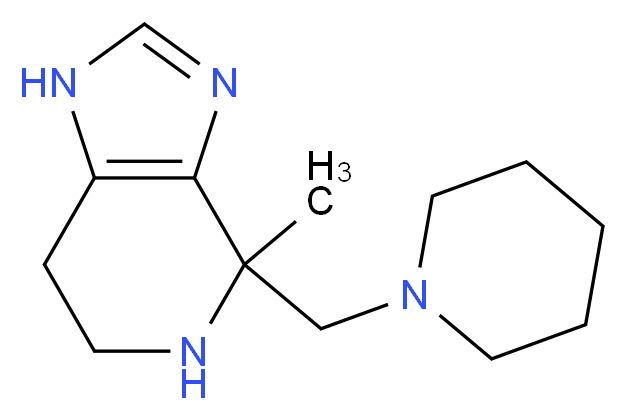 4-methyl-4-(piperidin-1-ylmethyl)-4,5,6,7-tetrahydro-1H-imidazo[4,5-c]pyridine_Molecular_structure_CAS_)