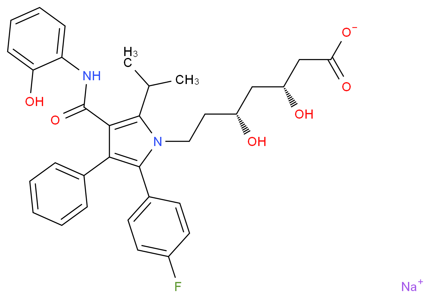 2-Hydroxy Atorvastatin Dihydrate Monosodium Salt_Molecular_structure_CAS_)