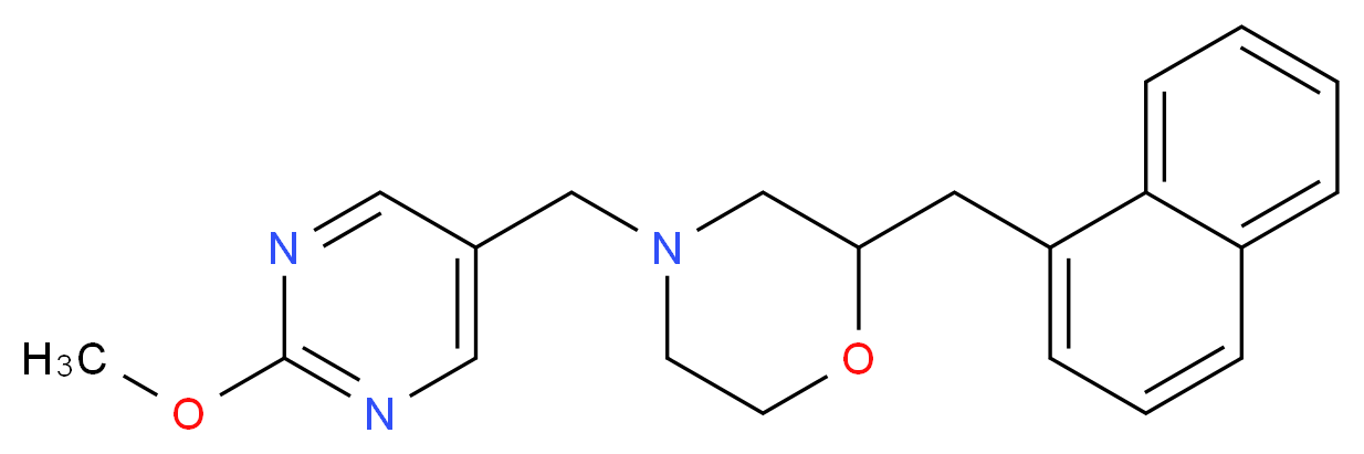 4-[(2-methoxy-5-pyrimidinyl)methyl]-2-(1-naphthylmethyl)morpholine_Molecular_structure_CAS_)