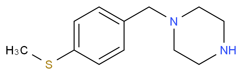 1-{[4-(methylsulfanyl)phenyl]methyl}piperazine_Molecular_structure_CAS_)