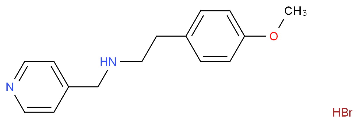 [2-(4-Methoxy-phenyl)-ethyl]-pyridin-4-ylmethyl-amine hydrobromide_Molecular_structure_CAS_)