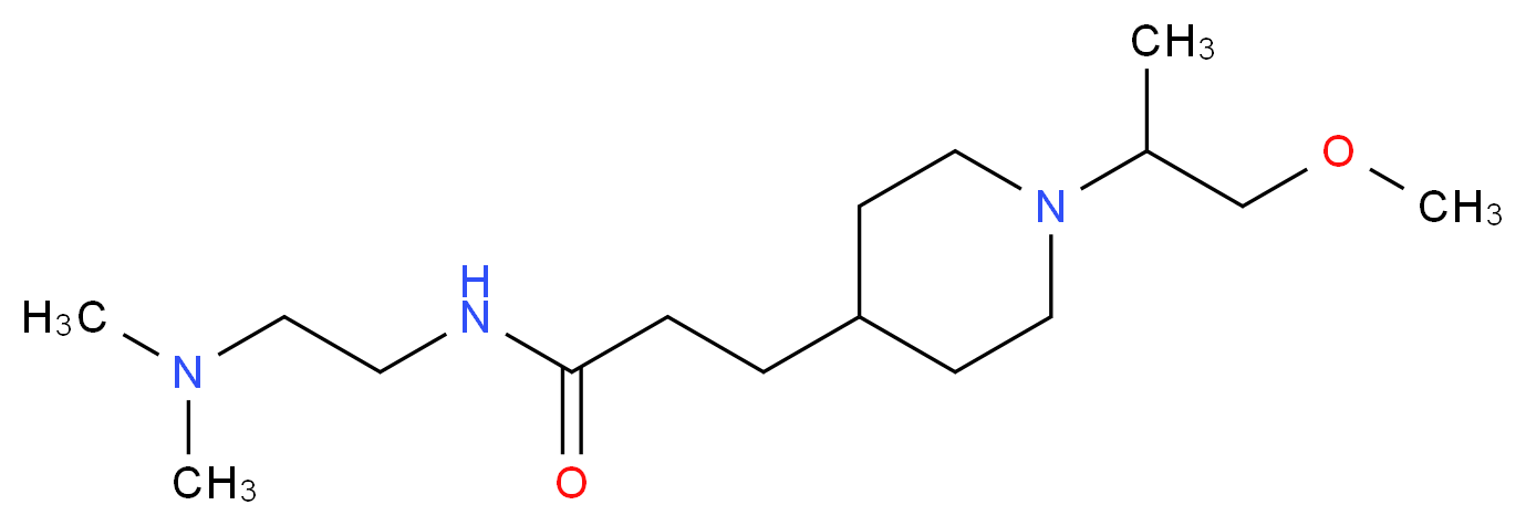 N-[2-(dimethylamino)ethyl]-3-[1-(2-methoxy-1-methylethyl)-4-piperidinyl]propanamide_Molecular_structure_CAS_)