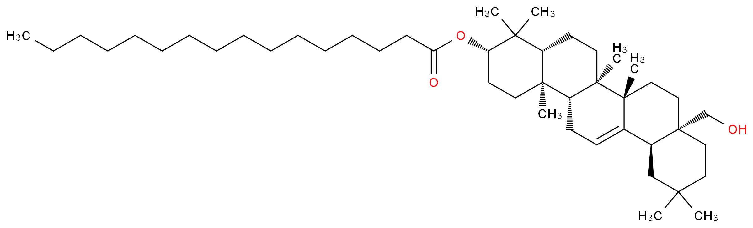 Erythrodiol 3-palmitate_Molecular_structure_CAS_19833-13-7)