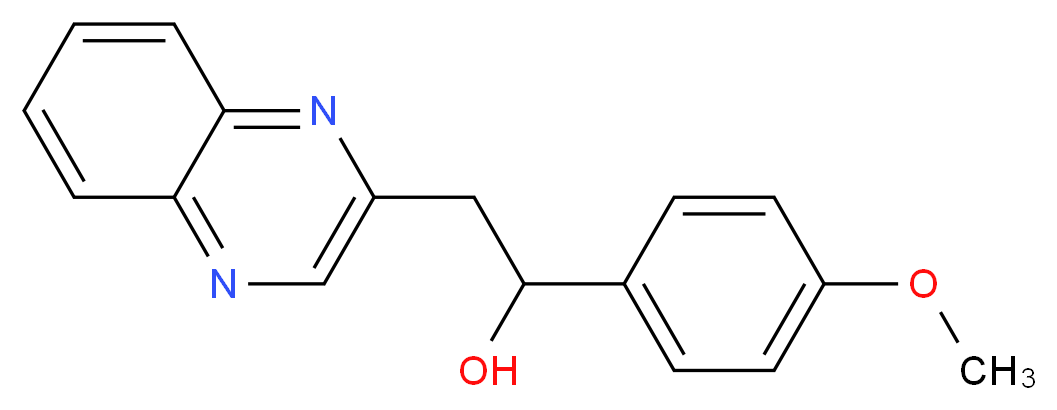 1-(4-Methoxyphenyl)-2-(quinoxalin-2-yl) ethanol_Molecular_structure_CAS_)