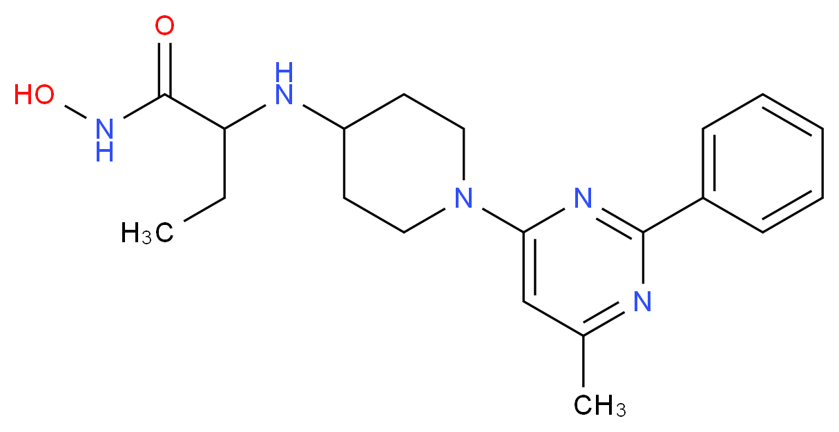 N-hydroxy-2-{[1-(6-methyl-2-phenylpyrimidin-4-yl)piperidin-4-yl]amino}butanamide_Molecular_structure_CAS_)
