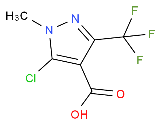 5-Chloro-1-methyl-3-(trifluoromethyl)-1H-pyrazole-4-carboxylic acid_Molecular_structure_CAS_128455-63-0)